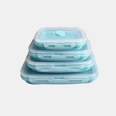 foldable silicone food storage container