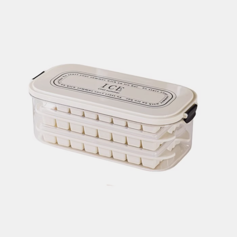 multi-layer ice cube tray storage box