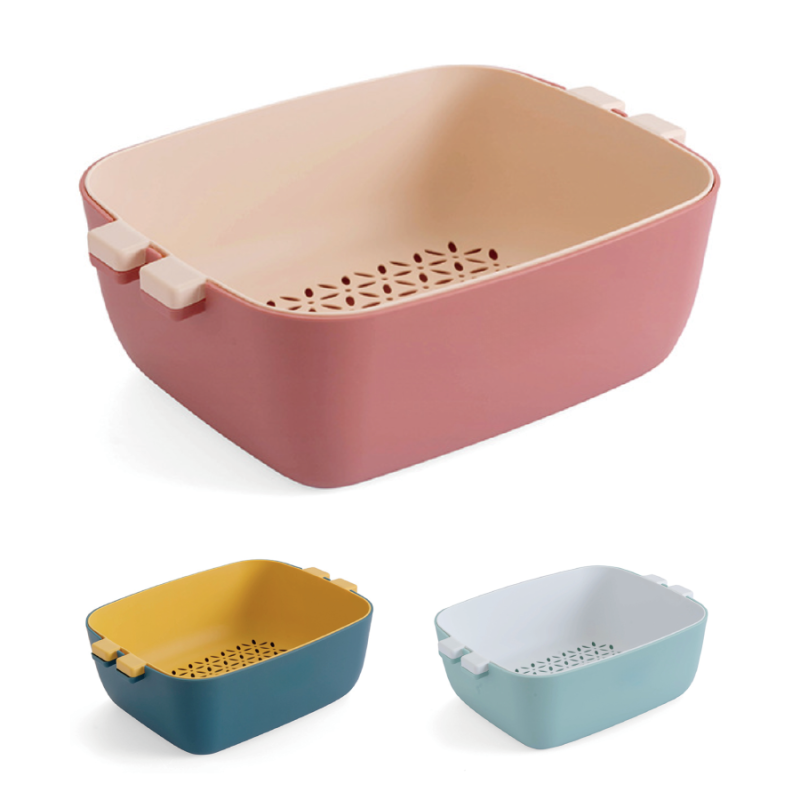 Drain basket, wash vegetable basket - Image 3