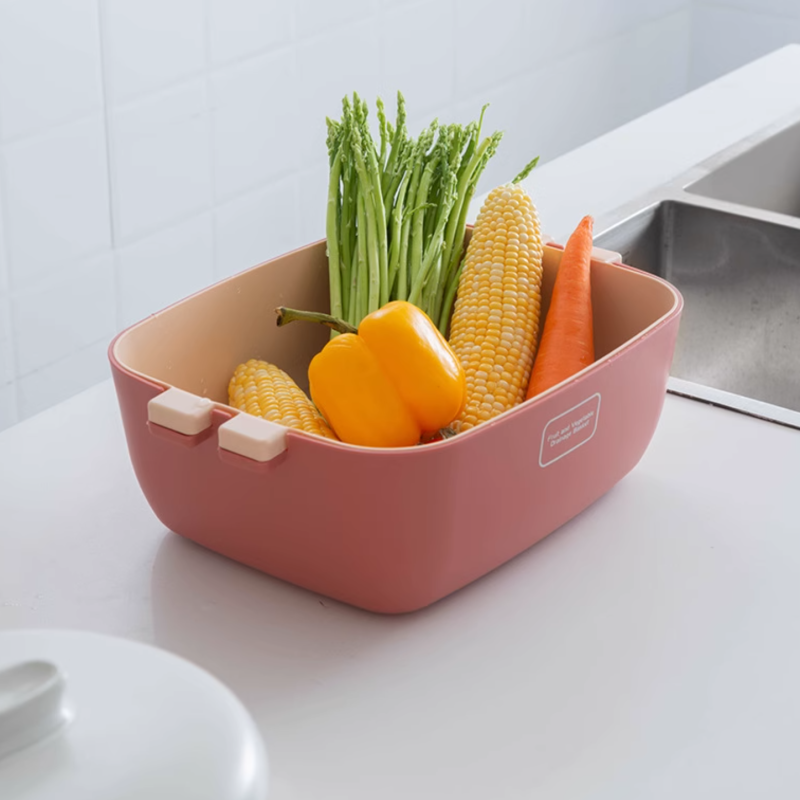 Drain basket, wash vegetable basket - Image 2