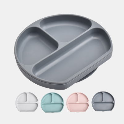 Silicone partition tableware