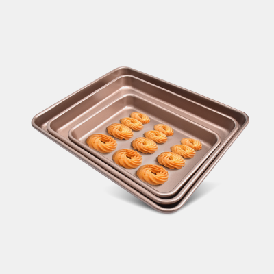 Square cake baking tray