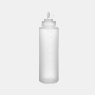 Squeeze bottle with scale