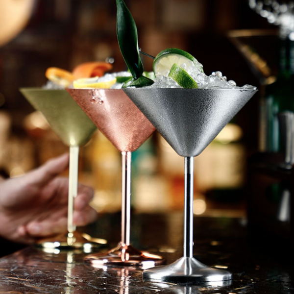stainless steel Martini glasses - Image 3