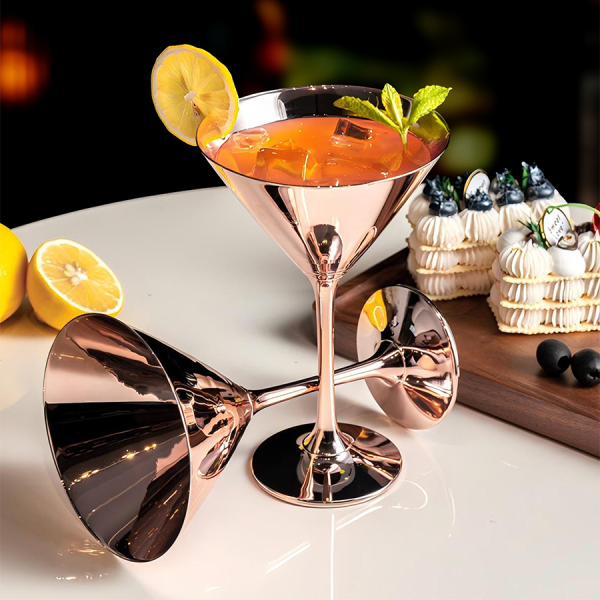 stainless steel Martini glasses - Image 5