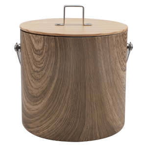 wooden ice bucket