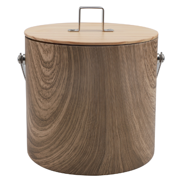 wooden ice bucket